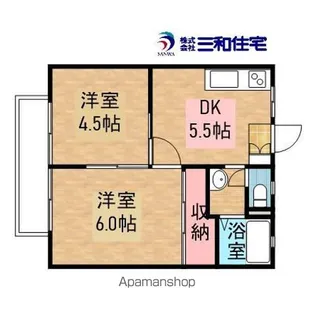 郷間ハイツ【2階】の間取り